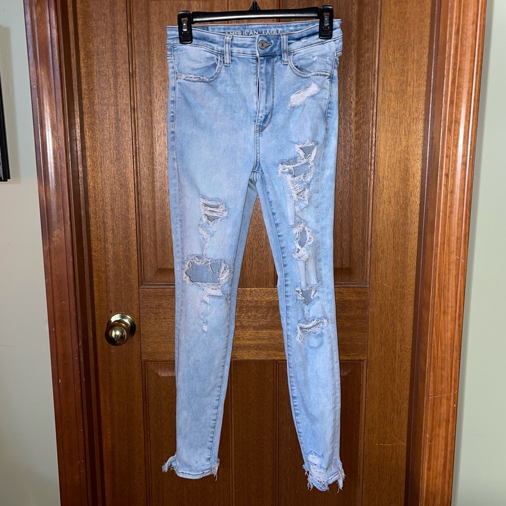 🌺 Ladies AMERICAN EAGLE size 6 Super Hi-Rise Jeggings  🌺 Next level stretch